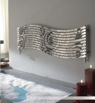 Designradiator Lola 570x1516x40 RVS satin horizontaal 616W DRL