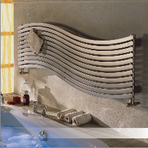 Designradiator Lola 570x1516x40 RVS satin horizontaal 698W DRL - afb. 1