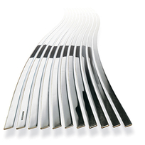 Designradiator Lola 570x1516x40 RVS satin horizontaal 708W DRL