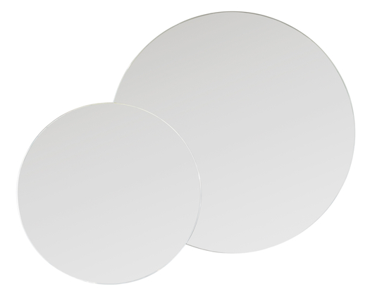 Detr. dubbel ronde spiegel op kader 120 met LED verlichting rondom Duo - afb. 1