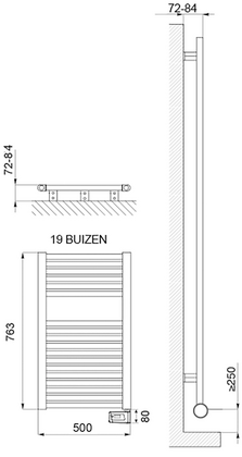 DRL E-Comfort Claudia Remote 763x500 500W RAL9016 DRL - afb. 2