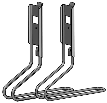 DRL E-Comfort Roundline Eco voetjes tbv Roundline 200 hoog 224483 - afb. 1