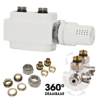DRL Freestyle onderblok kit 50mm - complete set RAL 9016 - afb. 1