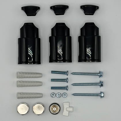 DRL Lisa 4x 1/2 bevest. set Black DRL - afb. 1