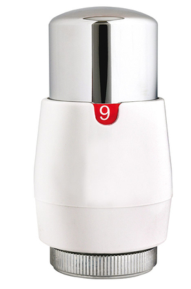 DRL therm.regelelement M30x1,5 wit/chroo - afb. 1