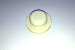 Dru afdichtplug 11mm siliconenrubber wit