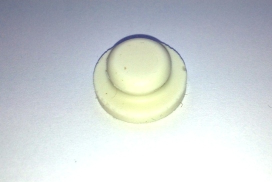 Dru afdichtplug 11mm siliconenrubber wit - afb. 1