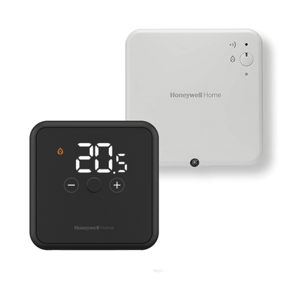 DT4 digitale draadloze ruimtethermostaat zwart aan/uit 230V Resideo - afb. 1