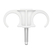 Dubbele vloerbeugel nylon 24-28mm 6mm - afb. 2