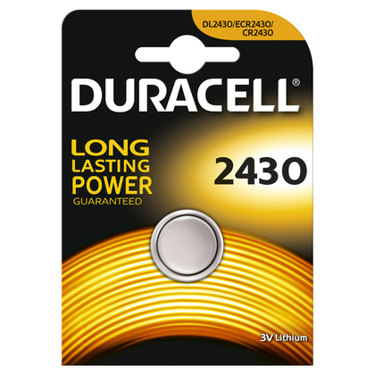 Duracell lithium knoopcel CR2430 1 stuk - afb. 1