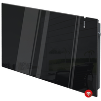 E-Comfort Erea infrarood radiator 450x800 1000W zwart glas DRL