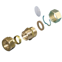Easydrill koppelingsset DN20 met klemrin