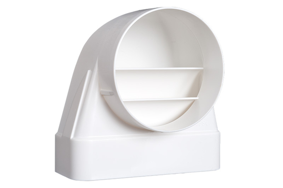 ECO+ overgangstuk haaks O125mm -169x77mm - afb. 1