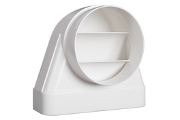 ECO+ overgangstuk haaks O150mm -220x90mm