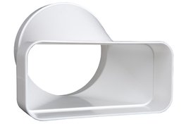 ECO+ overgangstuk recht O125mm -169x77mm