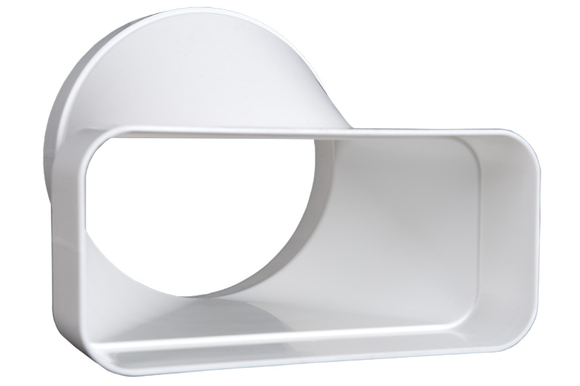 ECO+ overgangstuk recht O125mm -169x77mm - afb. 1