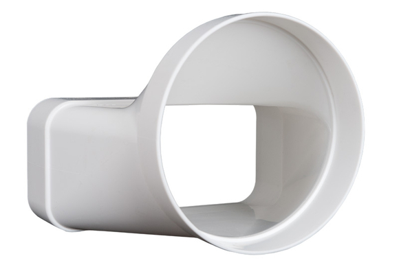 ECO+ overgangstuk recht O125mm -169x77mm - afb. 2