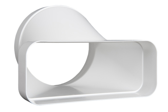 ECO+ overgangstuk recht O150mm -220x90mm - afb. 1