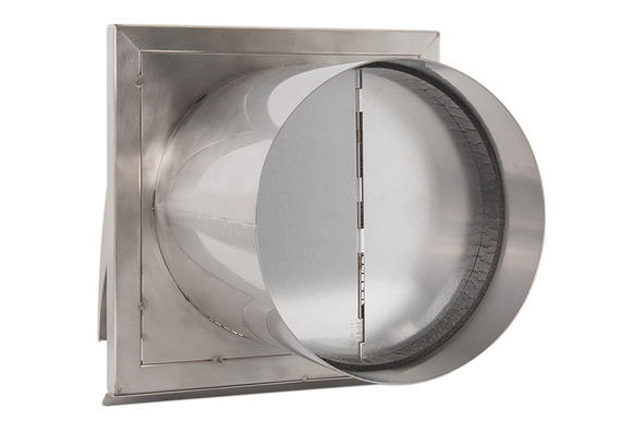 ECO+ RVS gevelrooster O150mm met gebogen - afb. 2