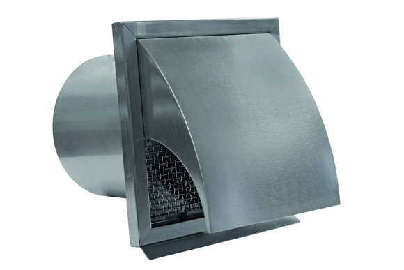 ECO+ RVS gevelrooster O150mm met gebogen - afb. 3