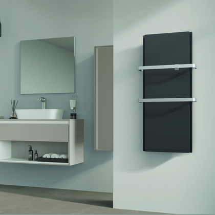 Elektr. paneelradiator E-Comfort Icon 1190x450 1000W RAL7024 DRL - afb. 5