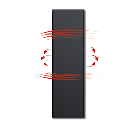 Elektr. paneelradiator E-Comfort Icon 1780x450 2000W RAL7024 DRL - afb. 2