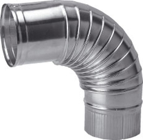 Enkelw.alu bocht 150mm 90 gr. 450138