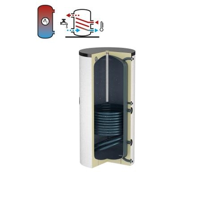 Flamco DUO 150L met isolatie wit-alu 185 - afb. 1