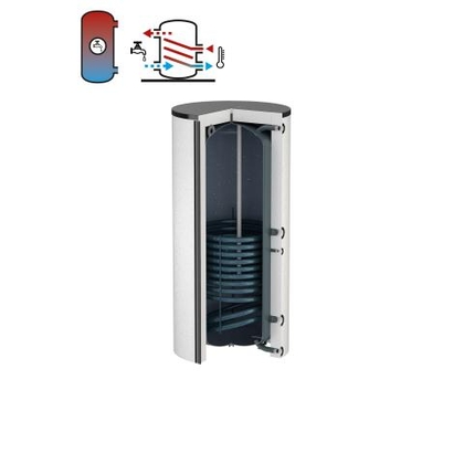 Flamco Duo buffervat 750 isolatie wit-al - afb. 1