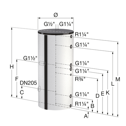 Flamco Duo solar 1000L met isolatie wit - afb. 3