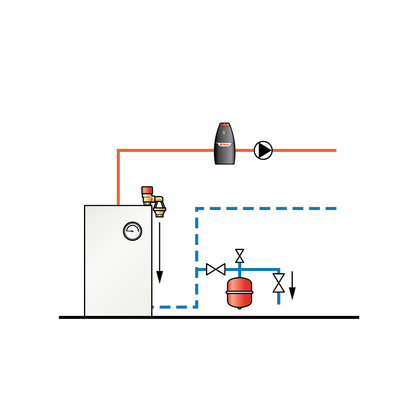 Flamco Flexcon Premium 50/0,5 6bar rood 16958 - afb. 21