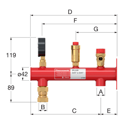 Flamco Flexconsole Plus 3/4x3/4 Zonder F - afb. 12