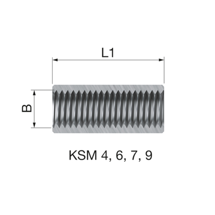 Flamco koppelmoer M6xM6 Bi. - afb. 33