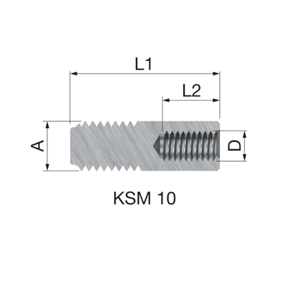 Flamco koppelmoer M8xM8 Bi. - afb. 14