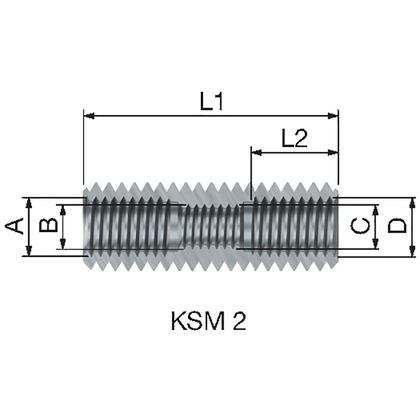 Flamco koppelmoer M8xM8 Bi. - afb. 31