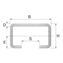 Flamco rail R1 verzinkt lengte a 2 mtr.