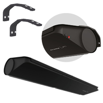 Flowair deur luchtgordijn SLIM-W-150 zwart DRL