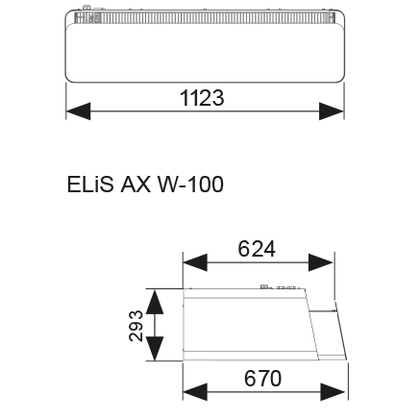 Flowair luchtgordijn ELiS AX36-W3R-100 DRL - afb. 2