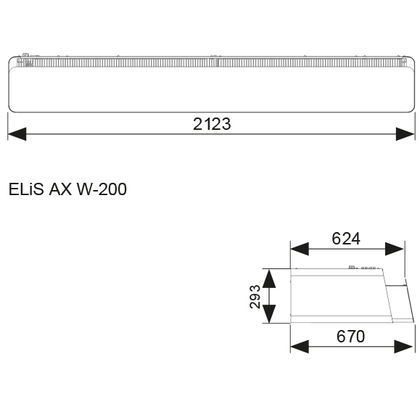 Flowair luchtgordijn ELiS AX36-W3R-200 DRL - afb. 2