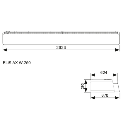 Flowair luchtgordijn ELiS AX36-W3R-250 DRL - afb. 2
