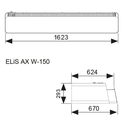 Flowair luchtgordijn ELiS AX45-W4R-150 DRL - afb. 2