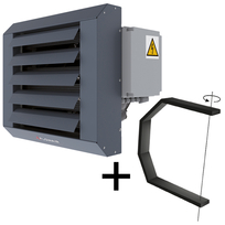 Flowair Luchtverwarmer LEO EL L GBS + montageconsole DRL