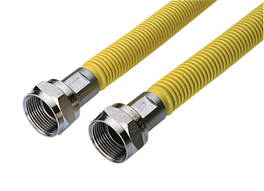 Gasaansluitset 60 cm x M24 RVS