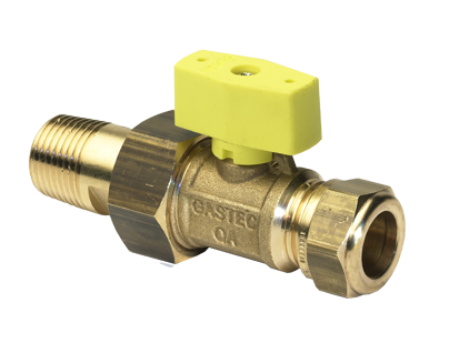 Gaskogelkr.1/2"buix15mm knel recht - afb. 1