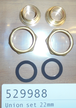 Grundfos Messing kopp.set 1 1/4"-3/4" 52 - afb. 1