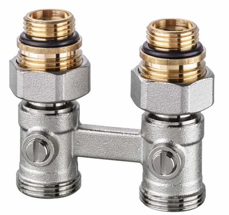 HEI Vekotrim onderblok 2-p recht VCR met Rp 1/2" 0564-50.000 - afb. 1