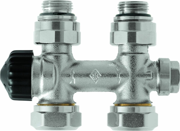 Heim.Multilux 1/2"Recht onderblok 2-pijp - afb. 1