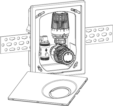 Heimeier K-RTL Multibox Chroom - afb. 1