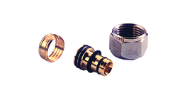 Henco Aansl.set 16x1/2"Moer+Ins+Ring