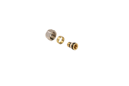 Henco Aansl.set 16x1/2"Moer+Ins+Ring